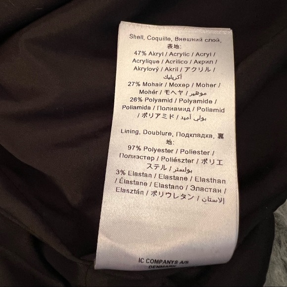 TIGER OF SWEDEN mohair blend checkered bomber - Picture 9 of 10